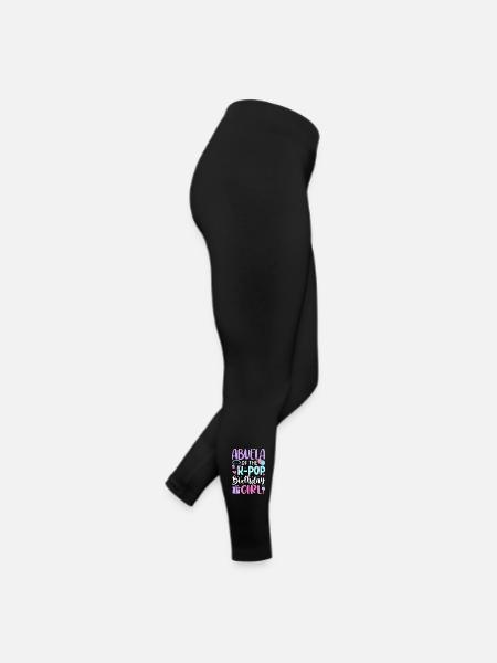 Abuela of The K-Pop Birthday Girl - Women’s Jersey Leggings - black - Right