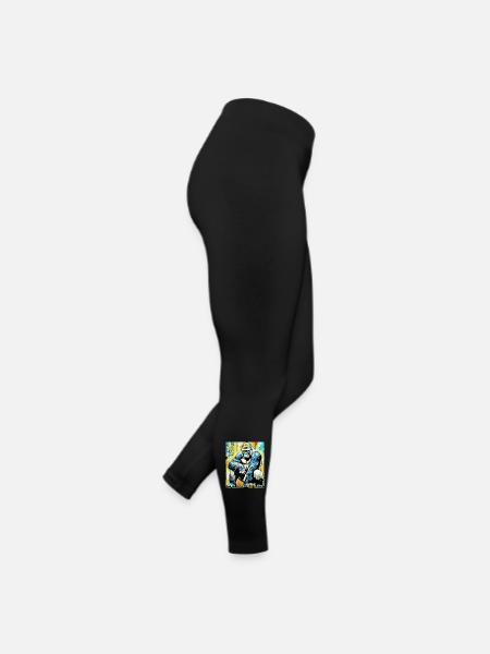 gorille - Legging en jersey Femme - noir - Droite