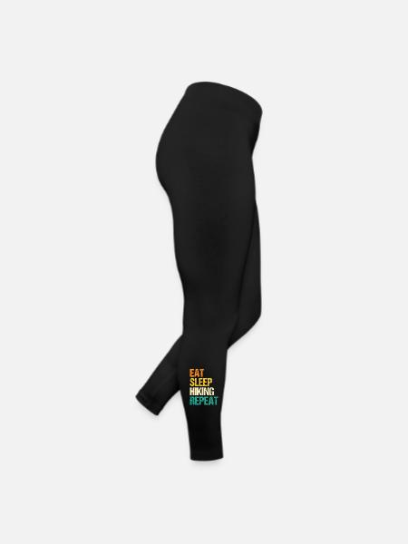 Hiking Mountain Trail Backpacking Outdoors Poaching - Women’s Jersey Leggings - black - Right