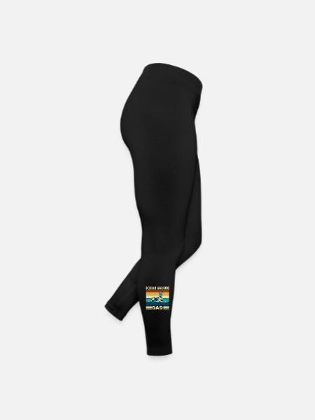 Belgian Malinois Dad Shepherd Dog Dad - Women’s Jersey Leggings - black - Right