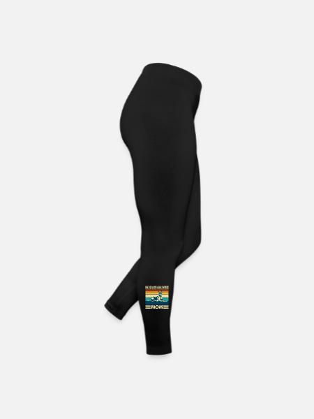 Maman malinois belge Maman du chien berger - Legging en jersey Femme - noir - Droite