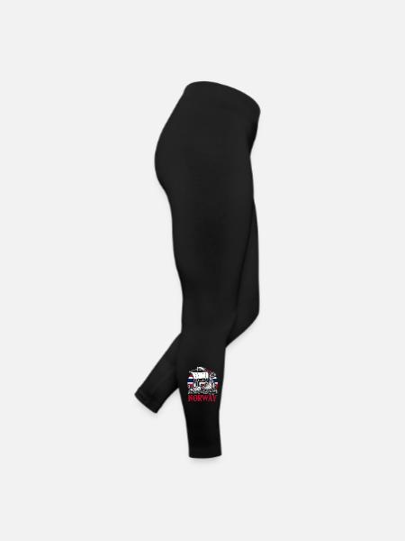 Vacances en Norvège dans les fjords de Norge Voyage en Scandinavie - Legging en jersey Femme - noir - Droite