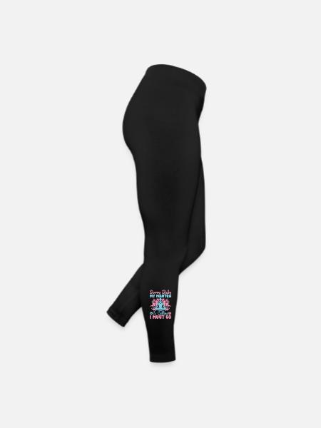 Le mantra du yoga m’appelle Je dois faire du yoga drôle - Legging en jersey Femme - noir - Droite