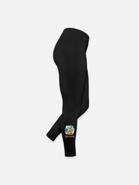 En se déplaçant vers l’happy hour - Legging en jersey Femme - noir - Droite