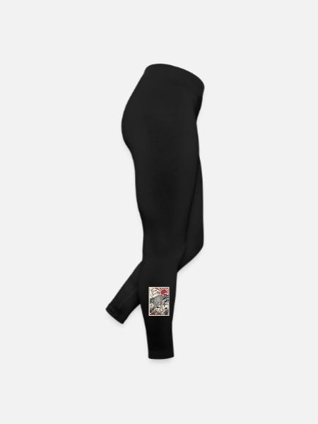Jimothy Viraler Waschbär Lustiges Team Jimothy - Frauen Jersey Leggings - Schwarz - Rechts