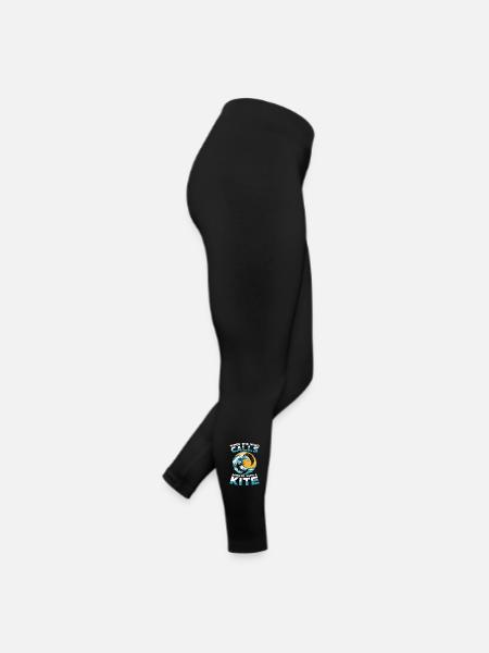 When the wind calls, answer with a kite - Women’s Jersey Leggings - black - Right