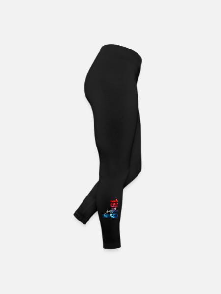 77. Geburtstag Geschenk Original August 1949 - Frauen Jersey Leggings - Schwarz - Rechts