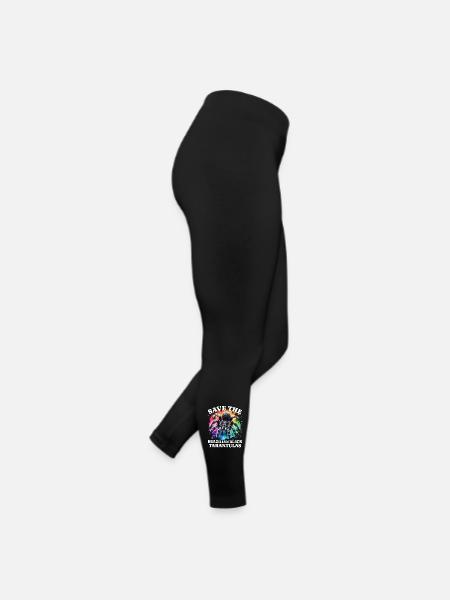 Save Schwarze Vogelspinne - Frauen Jersey Leggings - Schwarz - Rechts