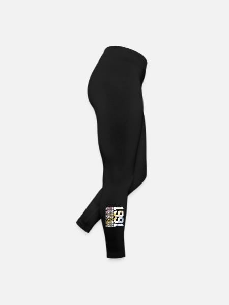 LIMITED EDITION 1991 - 35 JAHRE - 35. GEBURTSTAG - Frauen Jersey Leggings - Schwarz - Rechts