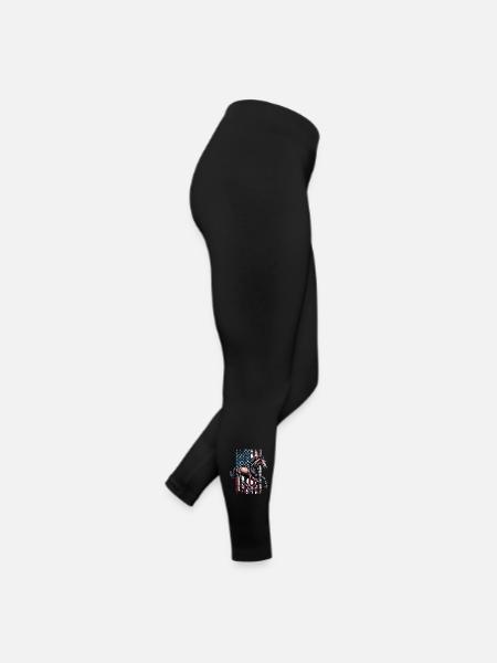 Hanoverian US Hannoveraner - Women’s Jersey Leggings - black - Right