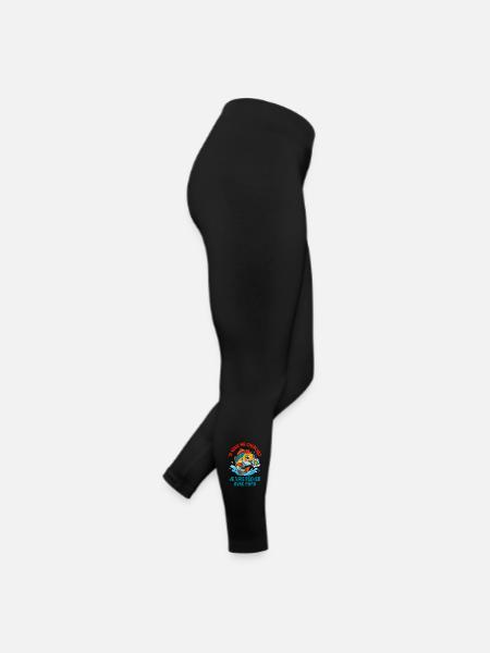 Je Vais Pêcher Avec Papa Cadeau Enfant - Legging en jersey Femme - noir - Droite
