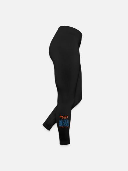 Les cryptides protègent nos parcs nationaux - Legging en jersey Femme - noir - Droite