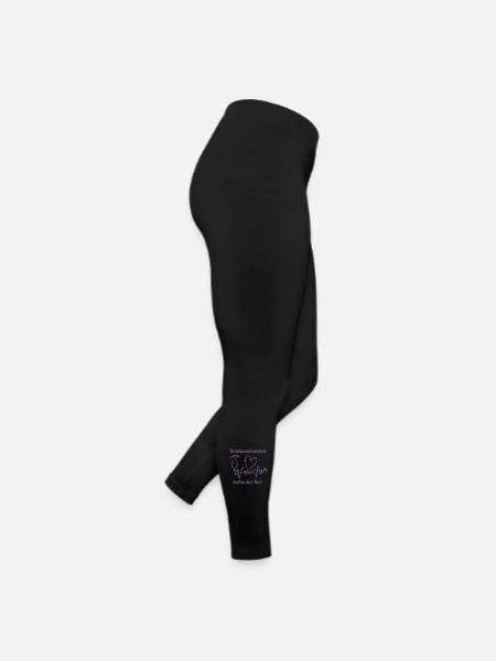 Herzformiges Stethoskop: Wir heilen das Herz - Frauen Jersey Leggings - Schwarz - Rechts