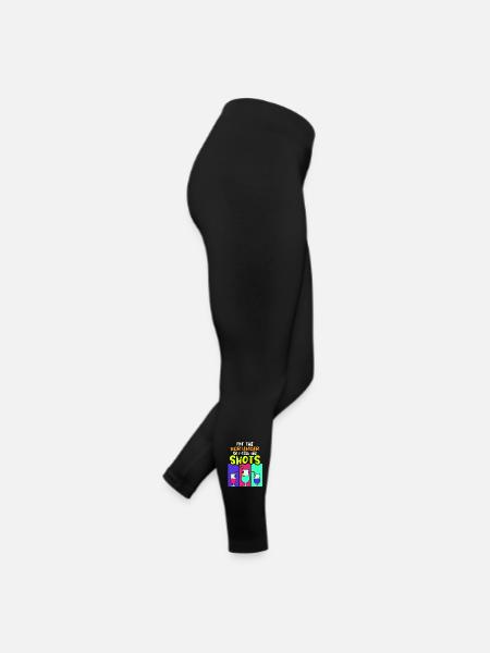 waiter bartender bartender bartender barchef - Women’s Jersey Leggings - black - Right
