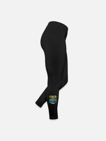 Fehler Werden Updates Level Up - Frauen Jersey Leggings - Schwarz - Rechts