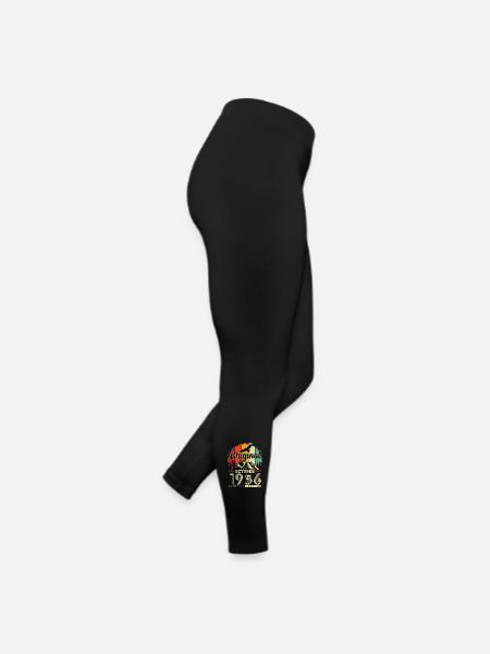Original October 1956 – 70th Birthday Vintage - Women’s Jersey Leggings - black - Right