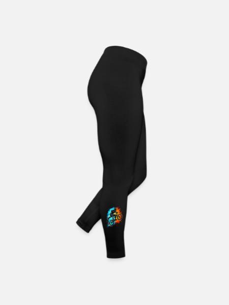 BMX Fahrrad Bike Jungen Herren BMX Kinder - Frauen Jersey Leggings - Schwarz