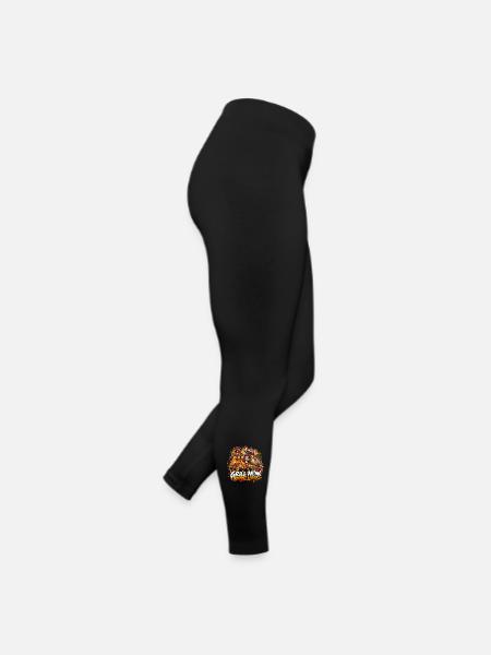  Grill Now Regret Later Französische Bulldogge - Frauen Jersey Leggings - Schwarz - Rechts