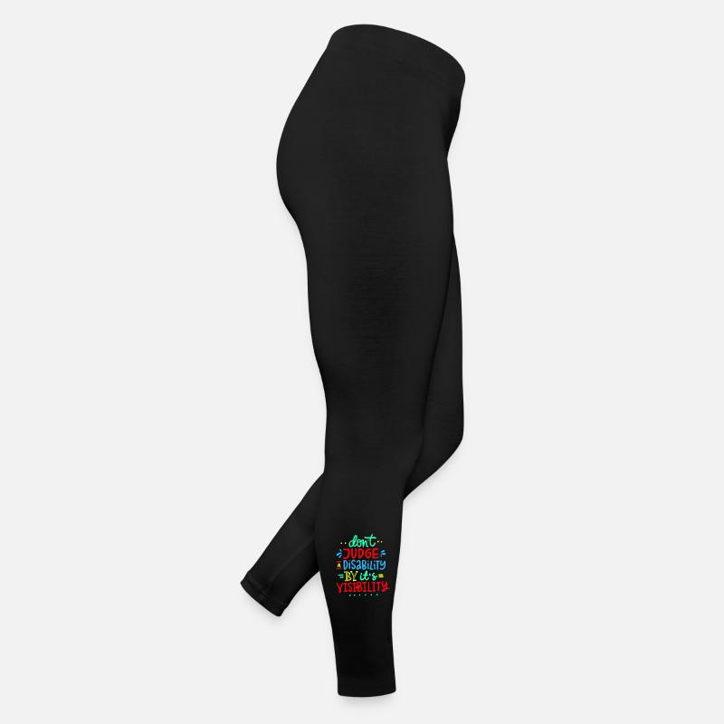 Don't judge my disability * Women’s Jersey Leggings