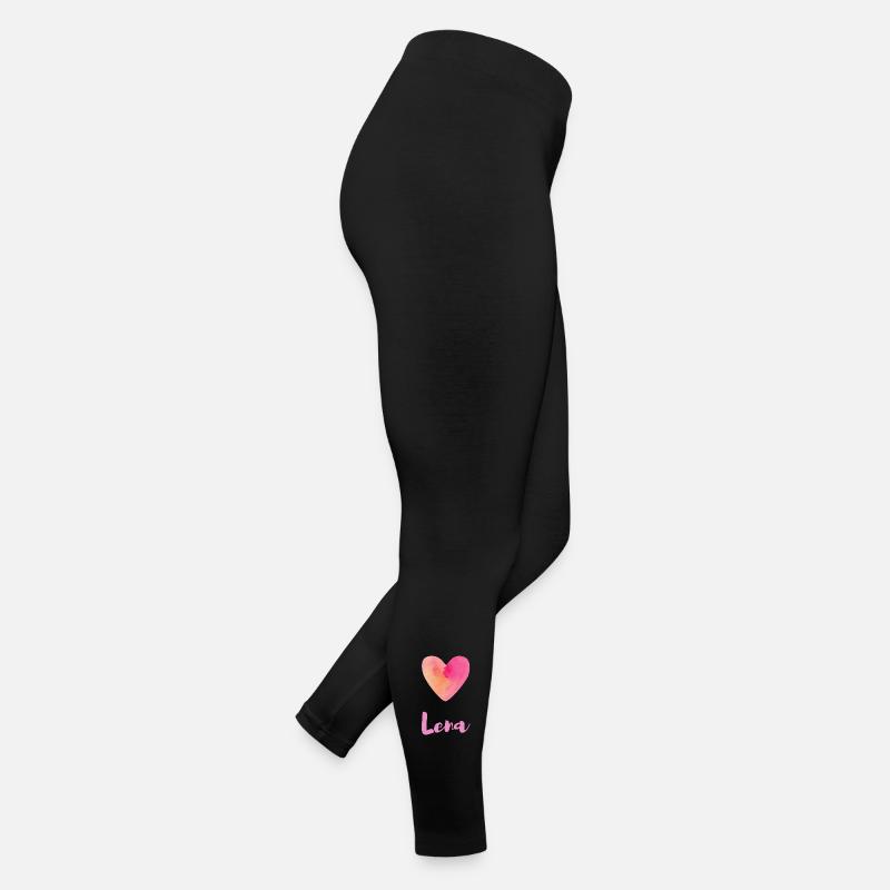 Lena Rosa Herz Mädchen Feminine Ästhetik Tee Frauen Jersey Leggings
