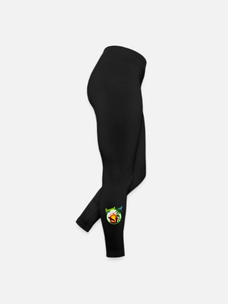 Sommerzeit - Frauen Jersey Leggings - Schwarz - Rechts