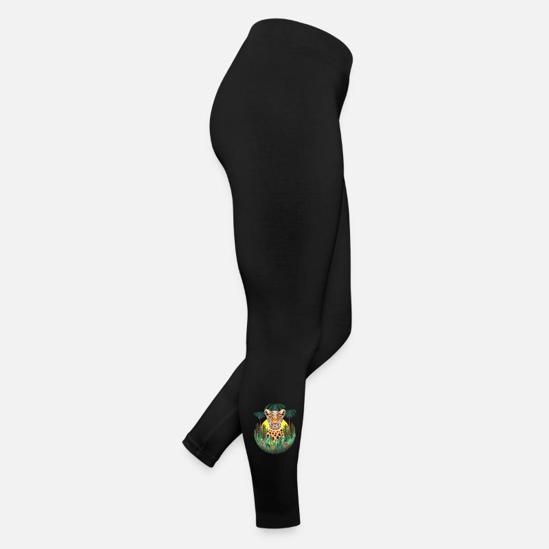 Jaguar Jungle Coloré Tropical Legging en jersey Femme