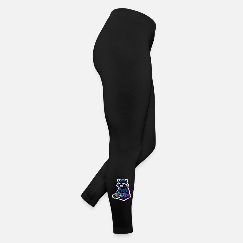 DJ Waschbär Retro Vibes Frauen Jersey Leggings