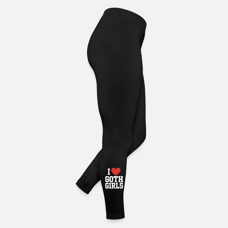 Je c’est le cœur des filles gothiques Legging en jersey Femme