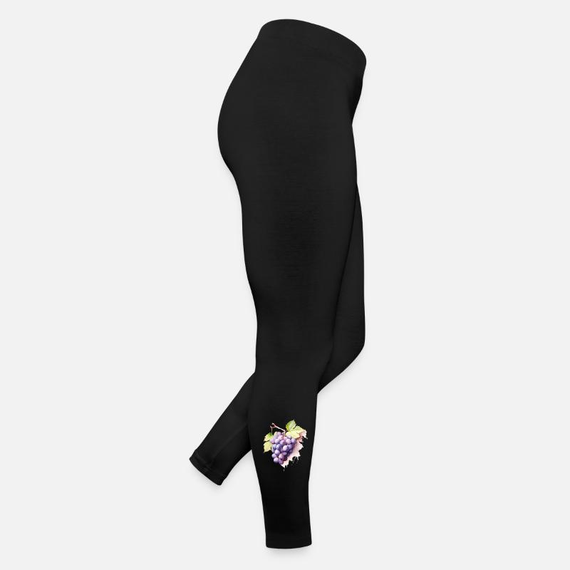Grappe d’aquarelle de raisins Legging en jersey Femme
