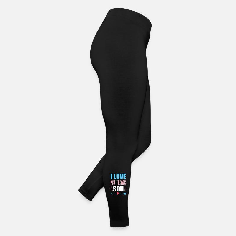 LGBTQ-Pride-Monat – Ich liebe meine trans Tochter Frauen Jersey Leggings