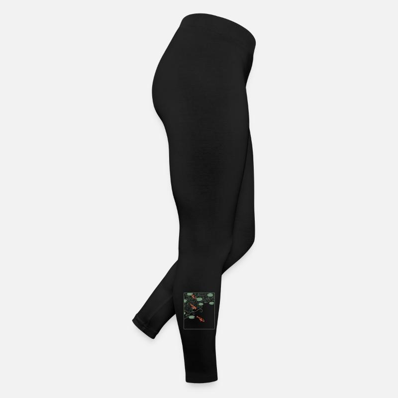 Carpe koi de style wabi-sabi Legging en jersey Femme