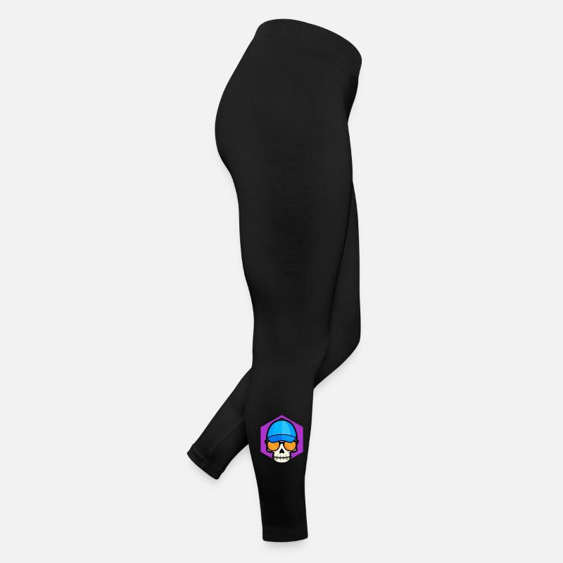 Lustiger Totenkopf Frauen Jersey Leggings