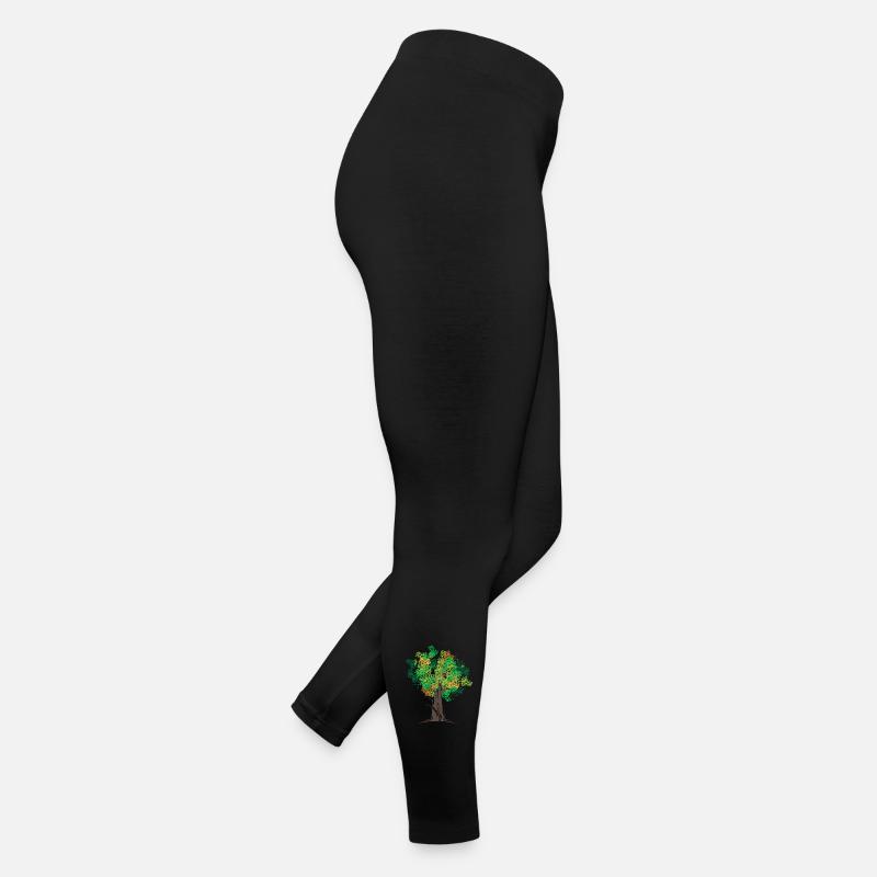 Tree Trees Forest Autumn Colors Symbol Logo icon Women’s Jersey Leggings