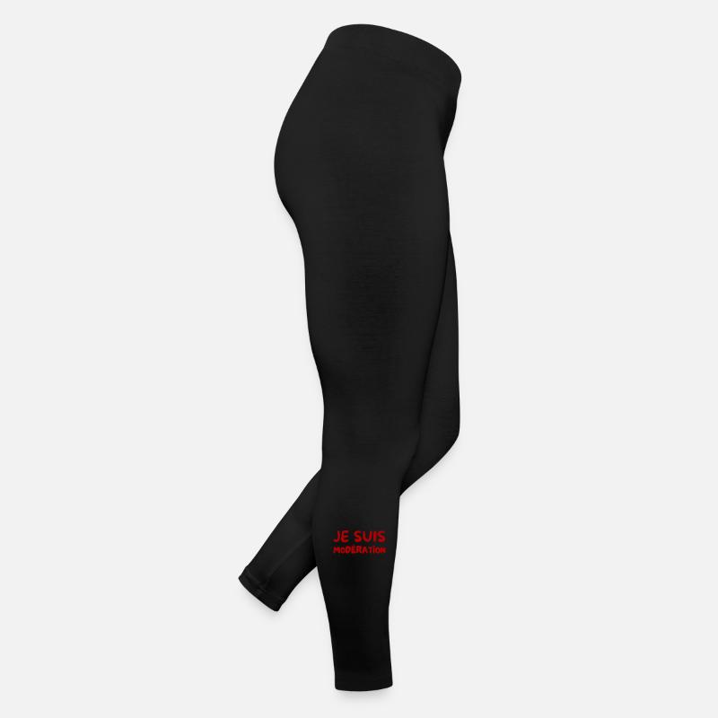 Je suis Modération - Écriture Rouge Legging en jersey Femme