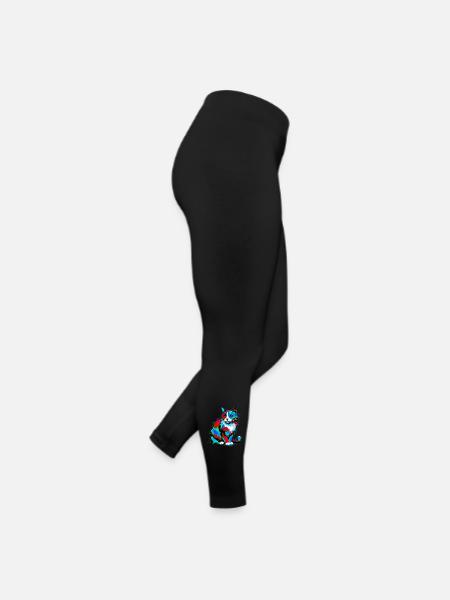 Cat - Women’s Jersey Leggings - black - Right