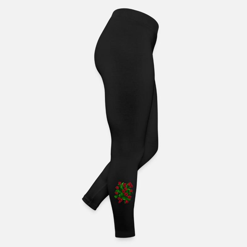 Roses élégantes en fleurs Legging en jersey Femme