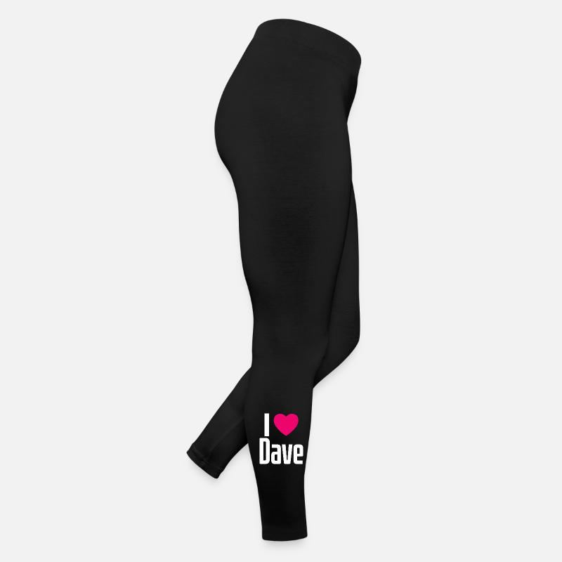 J’aime Dave Pink Heart J’aime Dave Legging en jersey Femme