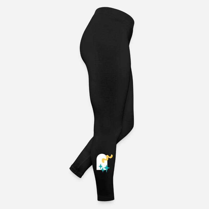 Funkelnde Formen Explosion - Frauen Jersey Leggings - Schwarz
