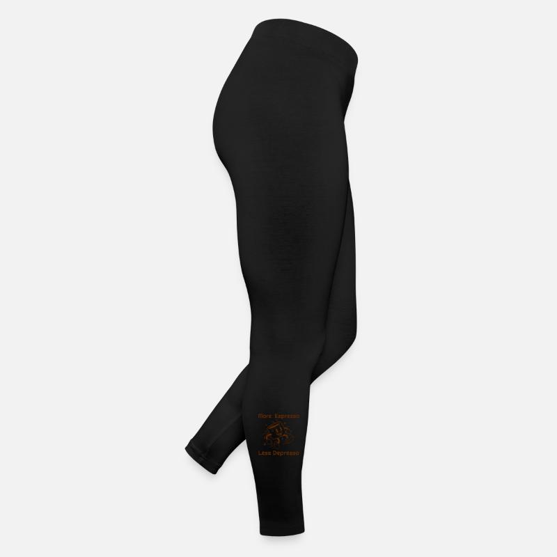 Plus d’espresso, moins de dépression, café drôle Legging en jersey Femme