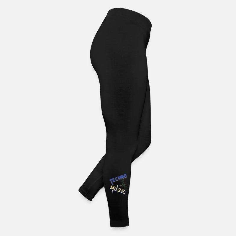Techno Underground Club Logo Frauen Jersey Leggings