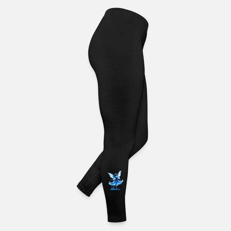 Blaue Fee in der Flucht Frauen Jersey Leggings