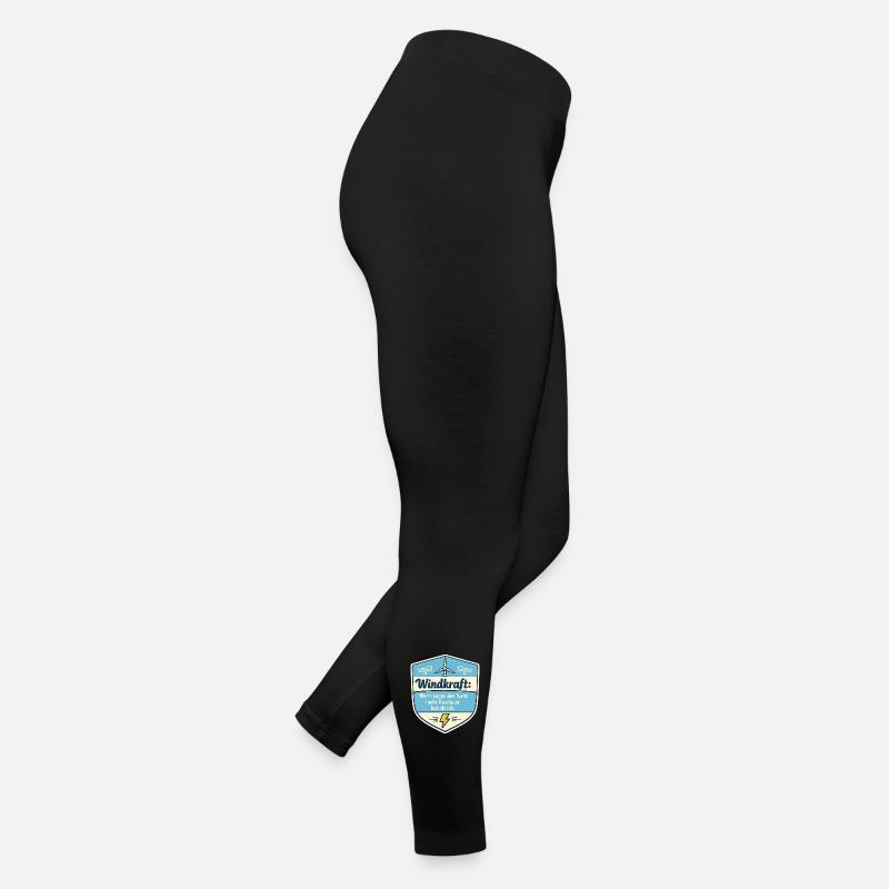 Windkraft Spruchschild Humor Frauen Jersey Leggings
