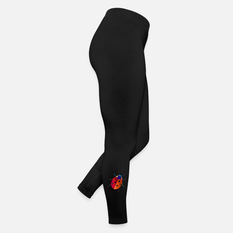 Bunter Marienkäfer Cartoon Stil  Frauen Jersey Leggings