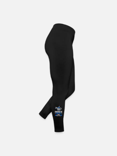 Propulsé par des fans de café et d’huile Spruch Schrauber - Legging en jersey Femme - noir - Droite