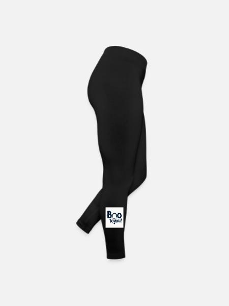 Buh an dich Ghost Design - Frauen Jersey Leggings - Schwarz - Rechts