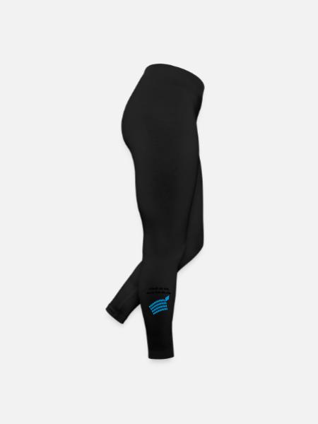 Bayerisches Scheiß da nix Design - Frauen Jersey Leggings - Schwarz - Rechts