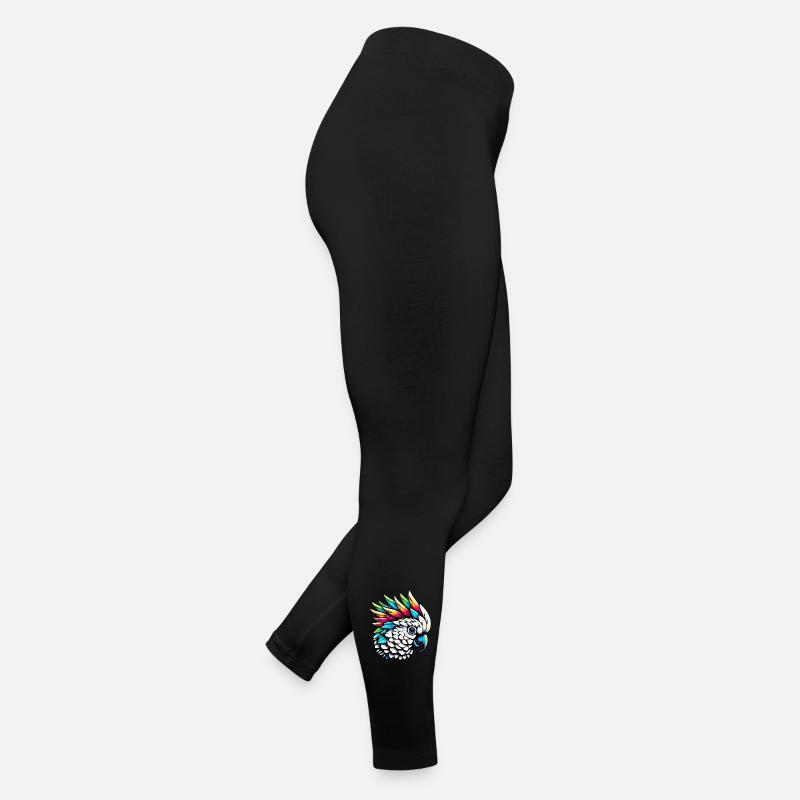 Perroquet cacatoès avec crête Legging en jersey Femme