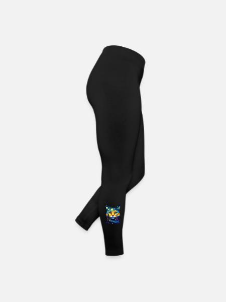 Cat - Women’s Jersey Leggings - black - Right
