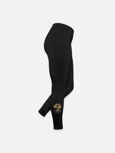 Das Tor zur Welt - Büsum - Frauen Jersey Leggings - Schwarz - Rechts