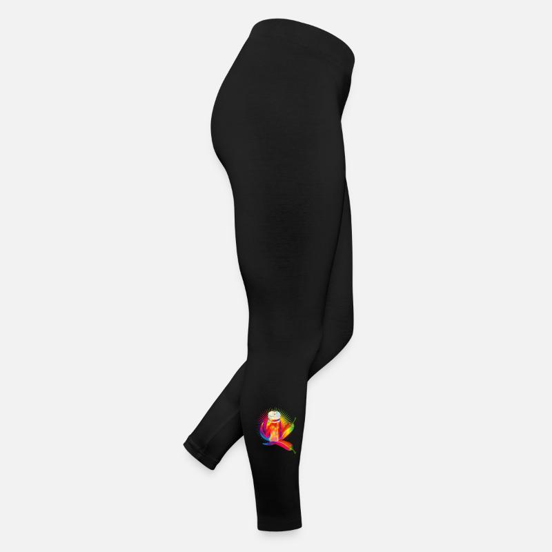 Bunter Pfefferstreuer mit scharfen Chilis Frauen Jersey Leggings